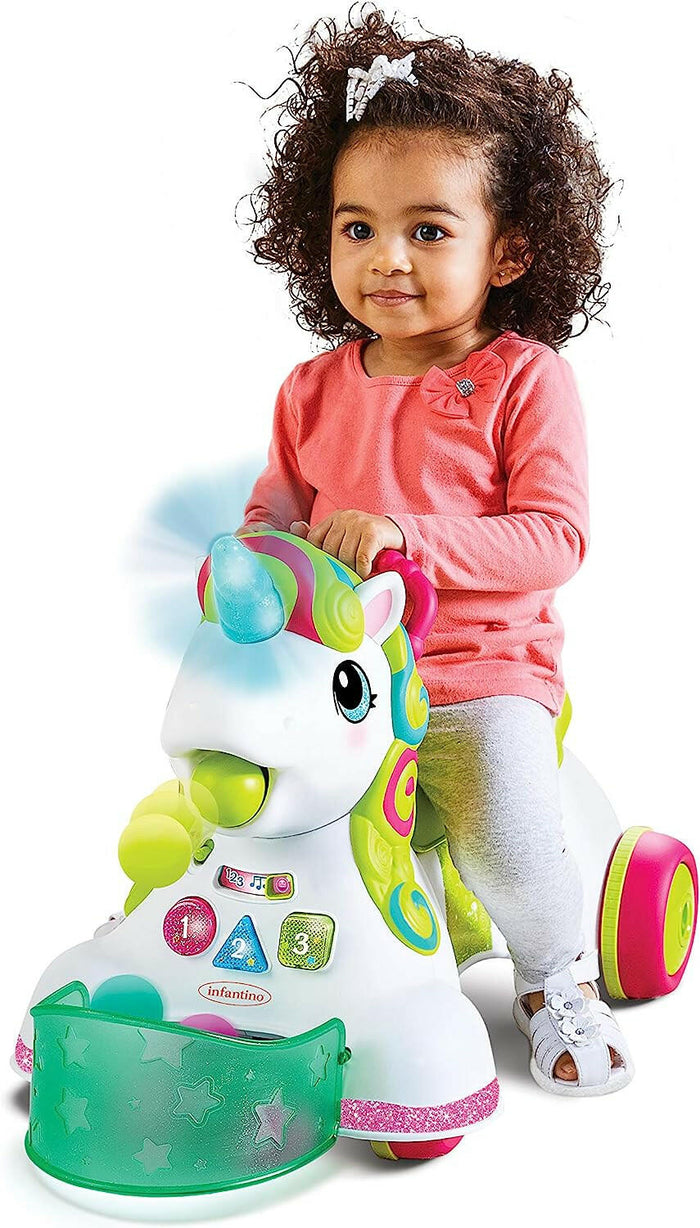 Infantino 3-In-1 Sit, Walk & Ride Unicorn.