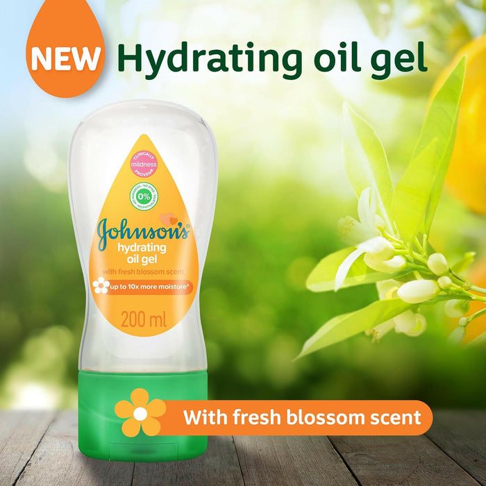 Johnson's Baby Hydrating Oil Gel with Fresh Blossom Scent, 200ml