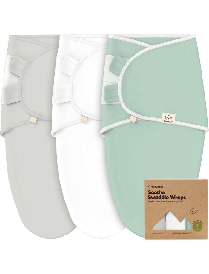 3-Pack Organic Baby Swaddle Sleep Sacks - 0-3 Months.