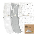 Keababies 3-Pack Organic Baby Swaddle Sleep Sacks (Nordic)