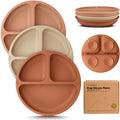 Keababies 3-Pack Prep Silicone Suction Plates