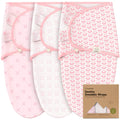3-Pack Soothe Swaddle Wraps, Blossom 3-6 Months.