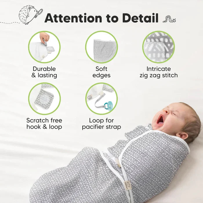 3-Pack Soothe Swaddle Wraps, Blossom 3-6 Months.