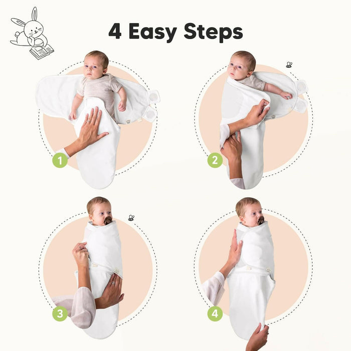 Keababies 3-Pack Soothe Swaddle Wraps (Sage)