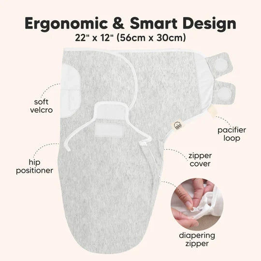 3-Pack Soothe Zippy Swaddle Wrap (Aspire).