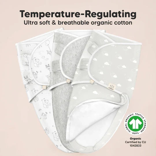 3-Pack Soothe Zippy Swaddle Wrap (Aspire).
