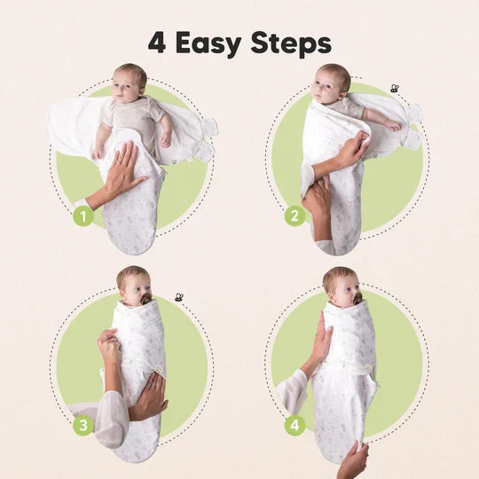 3-Pack Soothe Zippy Swaddle Wrap (Aspire).