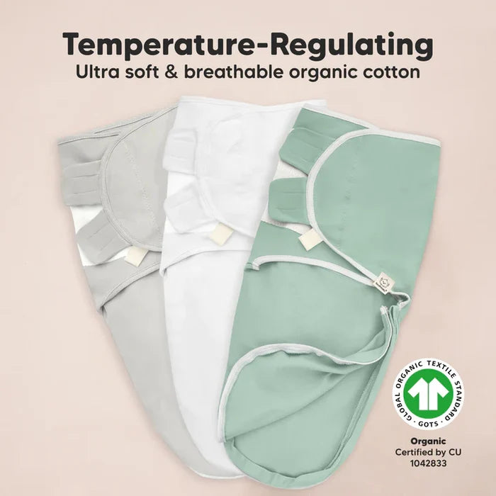 3-Pack Soothe Zippy Swaddle Wrap (Sage).