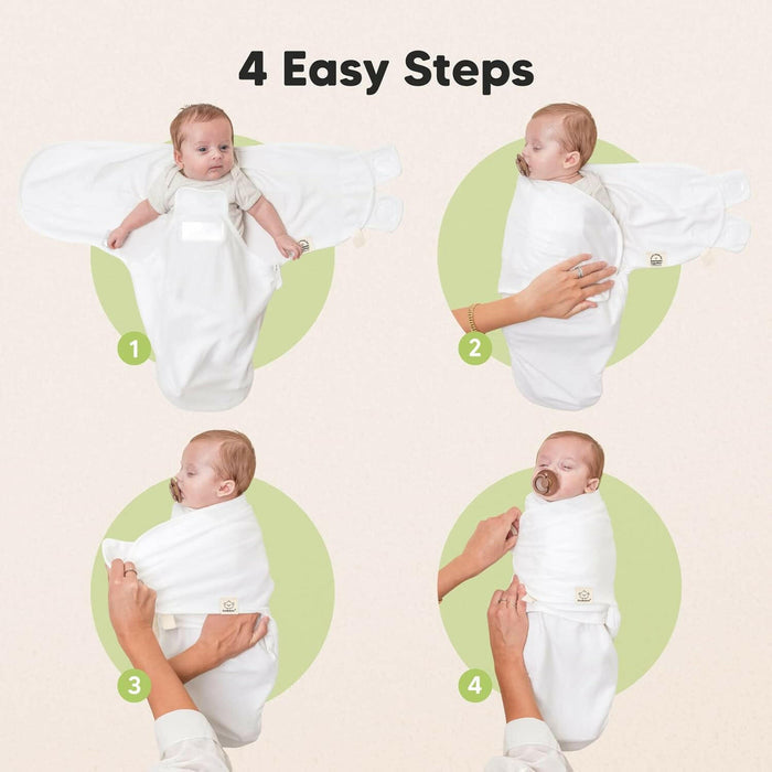 Keababies 3-Pack Soothe Zippy Swaddle Wraps (Daffodil)
