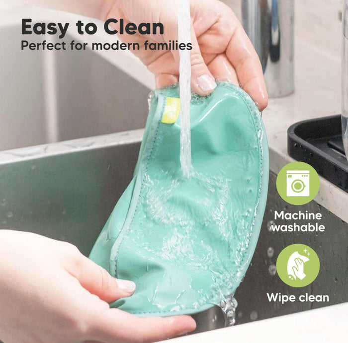 3-Pack Waterproof Baby Bibs for Eating - Lightweight Toddler Bibs.
