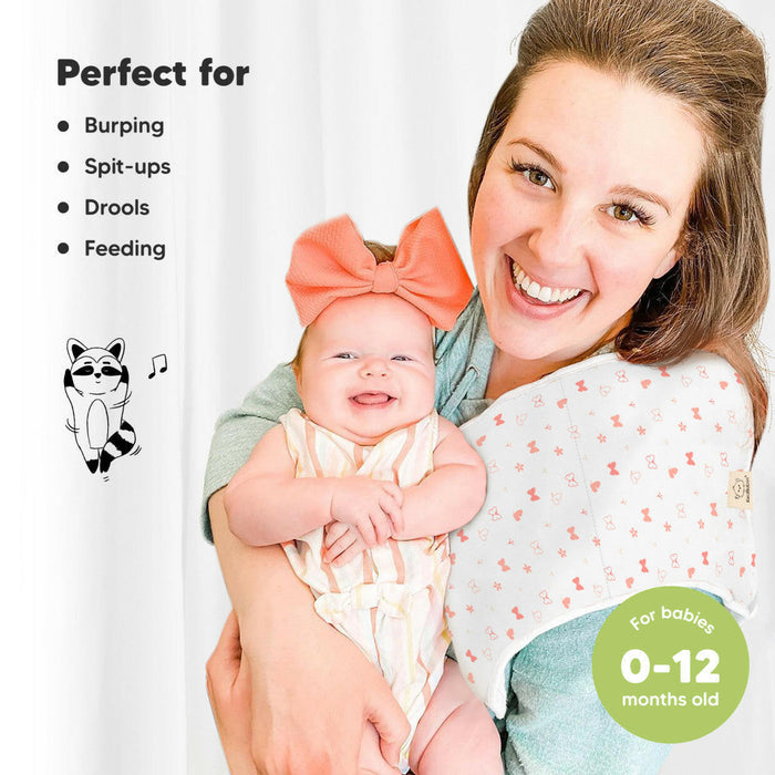 Keababies 5-Pack Urban Burp Cloths (Butterflies)
