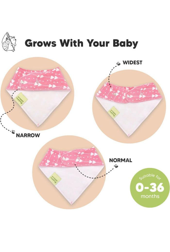 KeaBabies 8-Pack Bandana Bibs For Girls.