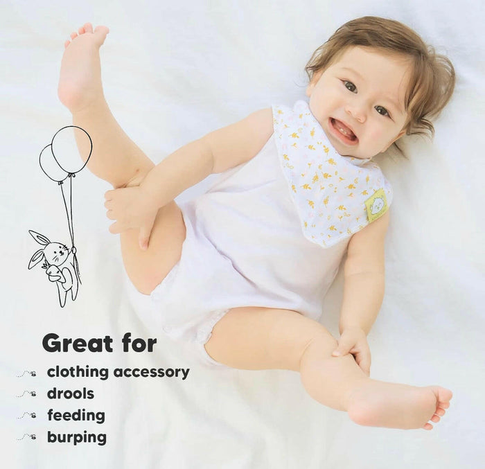 KeaBabies 8-Pack Bandana Bibs For Girls.
