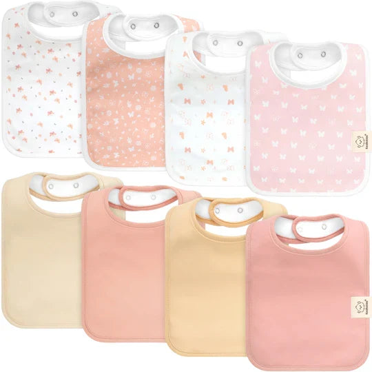 Keababies 8-Pack Coast Drool Bibs (Butterflies)
