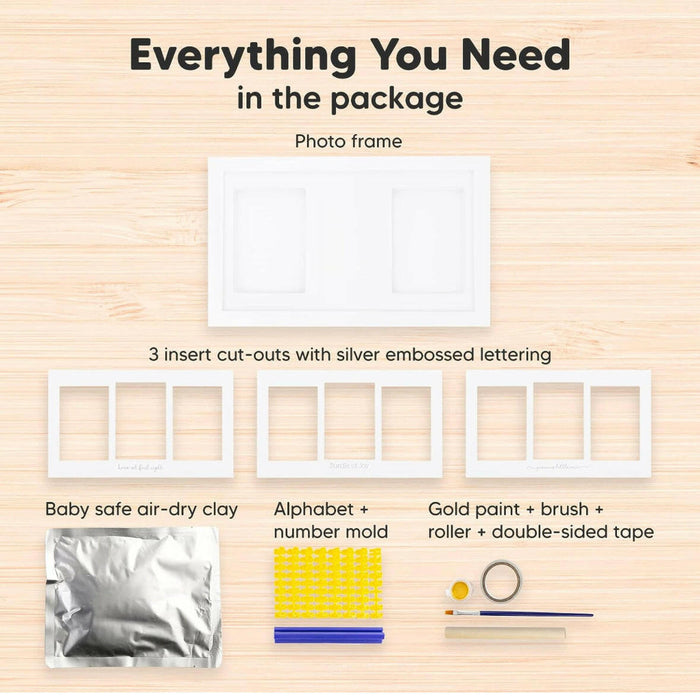 KeaBabies Baby Handprint Footprint Keepsake Bundle.