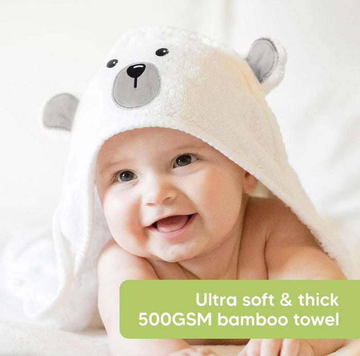 KeaBabies Baby Hooded Towel.