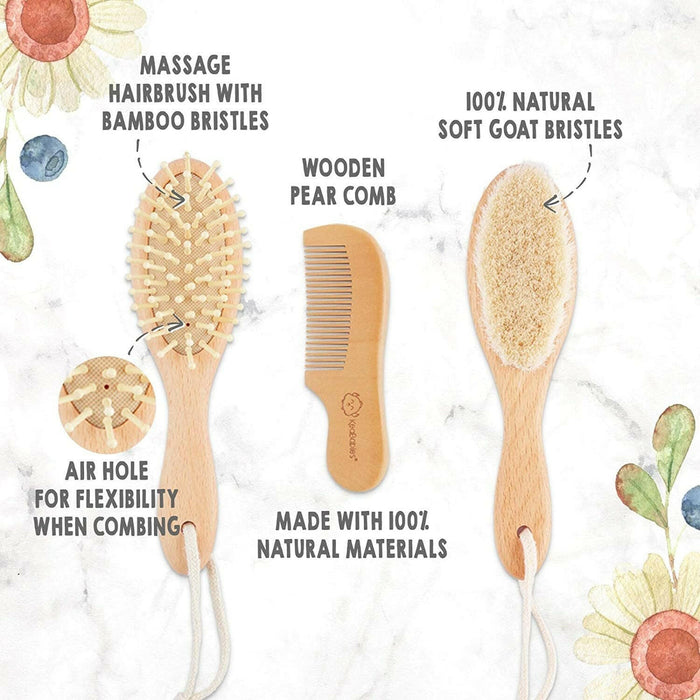 Baby Wooden Hair Care Set.