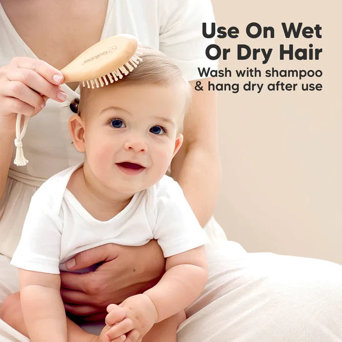 Keababies Baby Wooden Hair Care Set