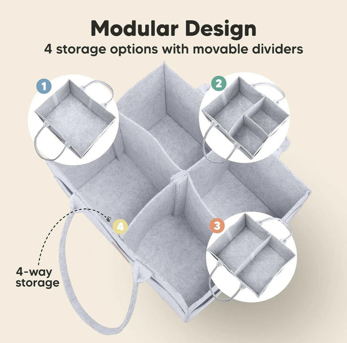 KeaBabies Diaper Caddy Organizer.