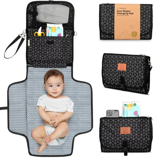 Keababies  Ezee Diaper Changing Pad (Black Geo)