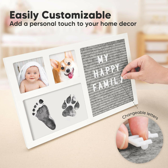 Keababies Heartfelt Inkless Frame with Letterboard (Alpine White)