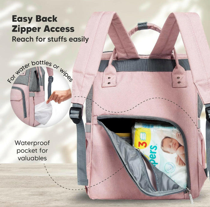 KeaBabies Diaper Bag Backpack, Waterproof Multi Function Baby Travel Bags.