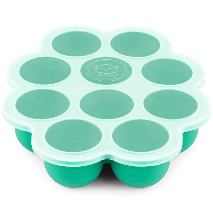 KeaBabies Prep Silicone Food Tray - Alpine Green.