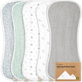 Keababies Softe 5-Pack Muslin Baby Burp Cloth (Nordic)
