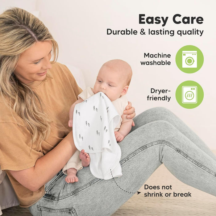 Keababies Softe 5-Pack Muslin Baby Burp Cloth (Nordic)