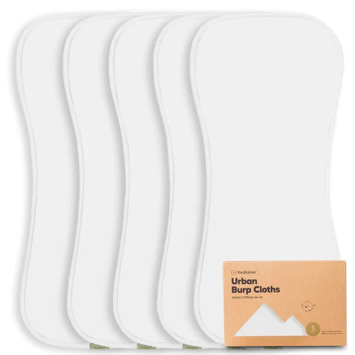 Urban Burp Cloths (Soft White).