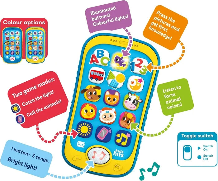 Kids Hits Smart Phone Light Up Farm