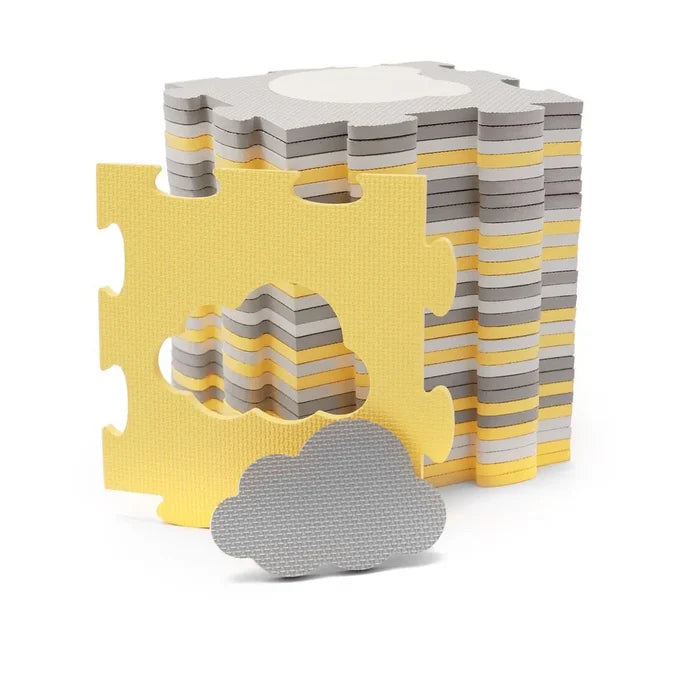 Kinderkraft Foam Mat Puzzels Luno Shapes (Yellow) 165*185cm