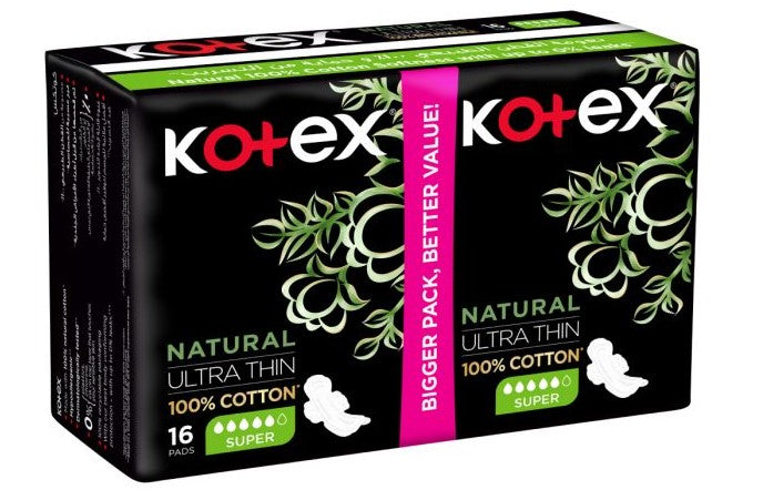 Kotex Natural Ultra Thin Super Sanitary Pads