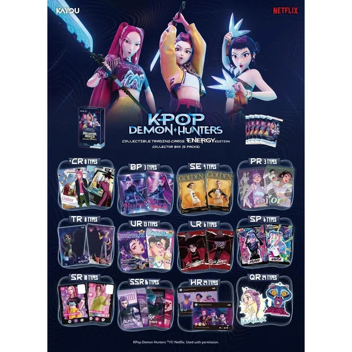 KPOP demon hunter collectible trading cards energy edition 01 Pack