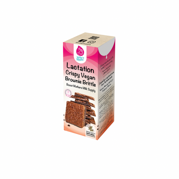 Lactation Crispy Vegan Brownie Brittle By Milky Makers.