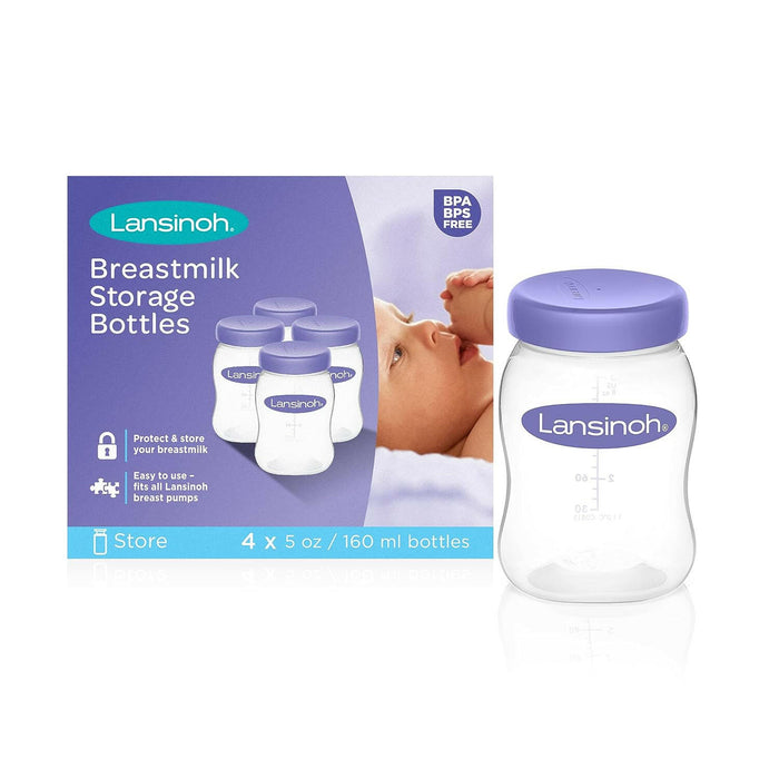 Lansinoh Breastmilk Storage Bottles (Pack of 4).