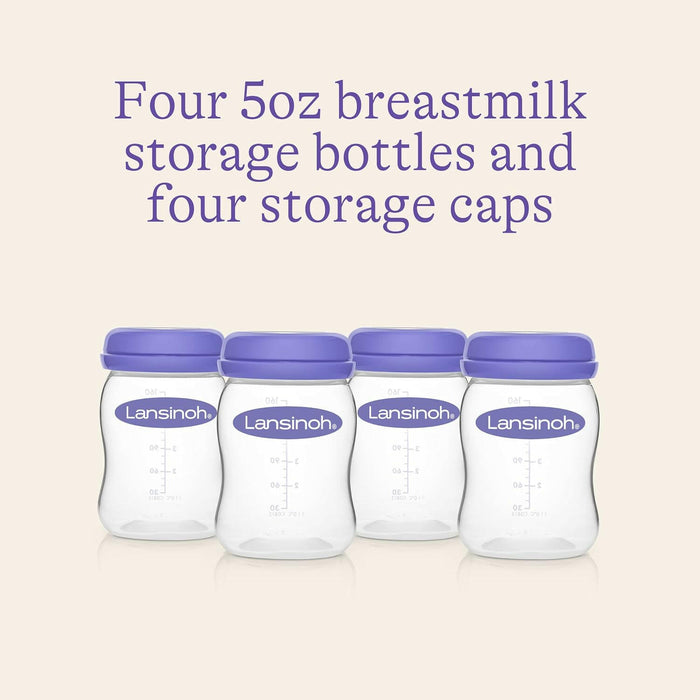 Lansinoh Breastmilk Storage Bottles (Pack of 4).