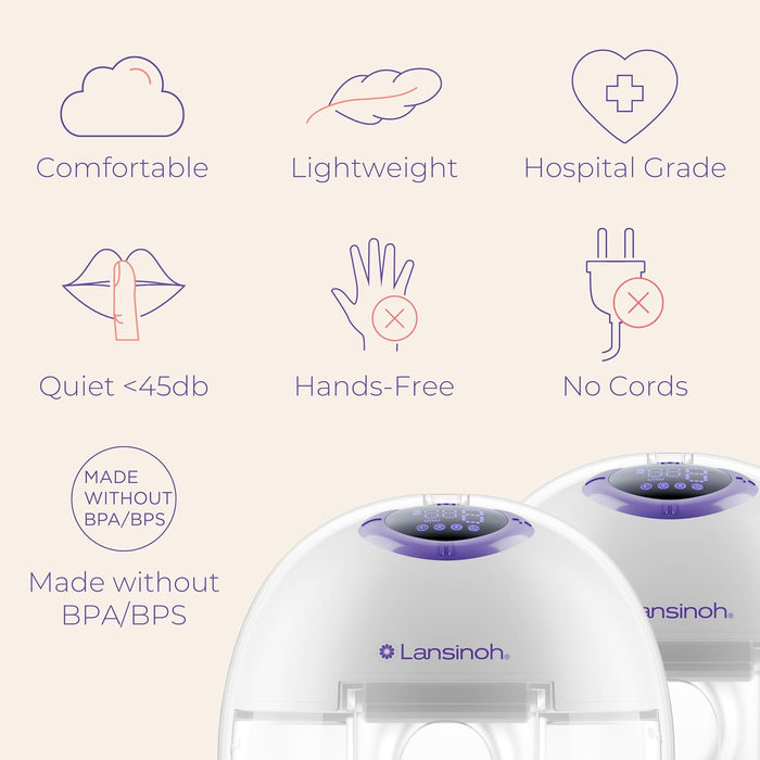 Lansinoh Discreet Duo Hands Free Electric Breast Pump