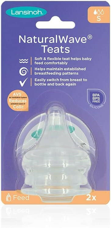 Lansinoh NaturalWave Slow Flow Teats 2pcs