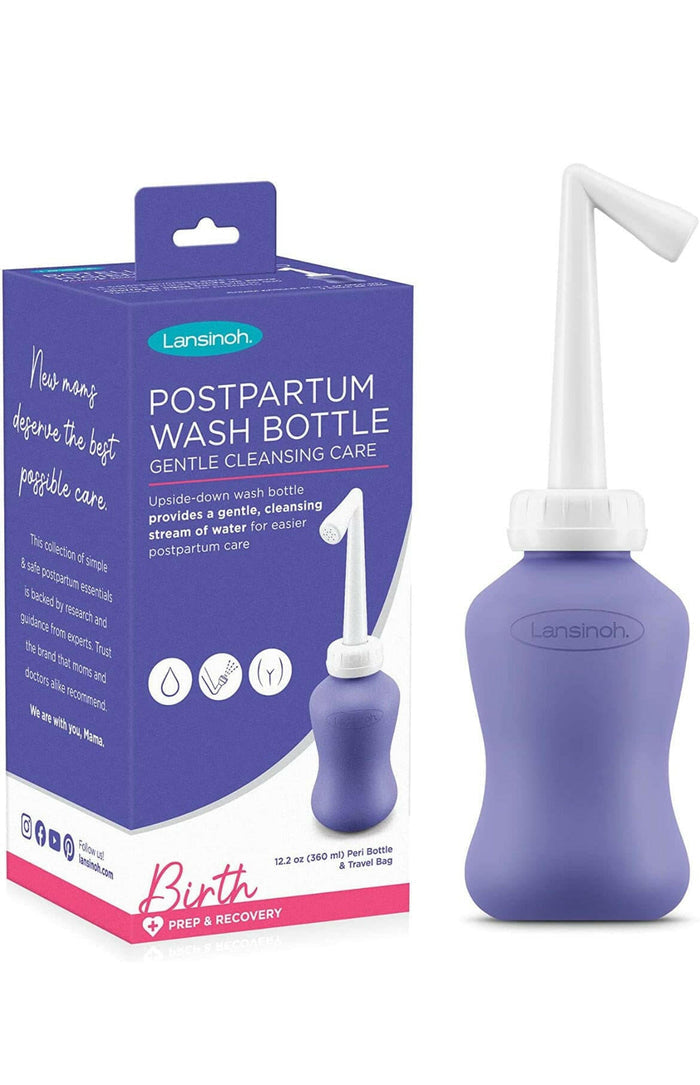 Lansinoh Peri Bottle for Gentle Postpartum Care and Cleansing, 12.2 Ounces.