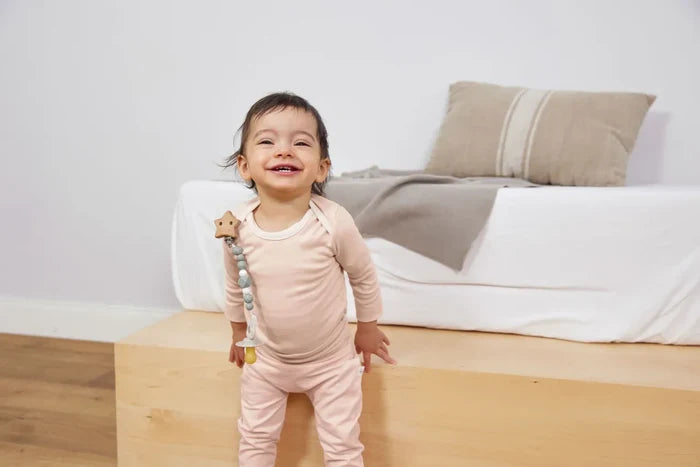Lässig Wood & Silicone Soother Holder - Little Universe