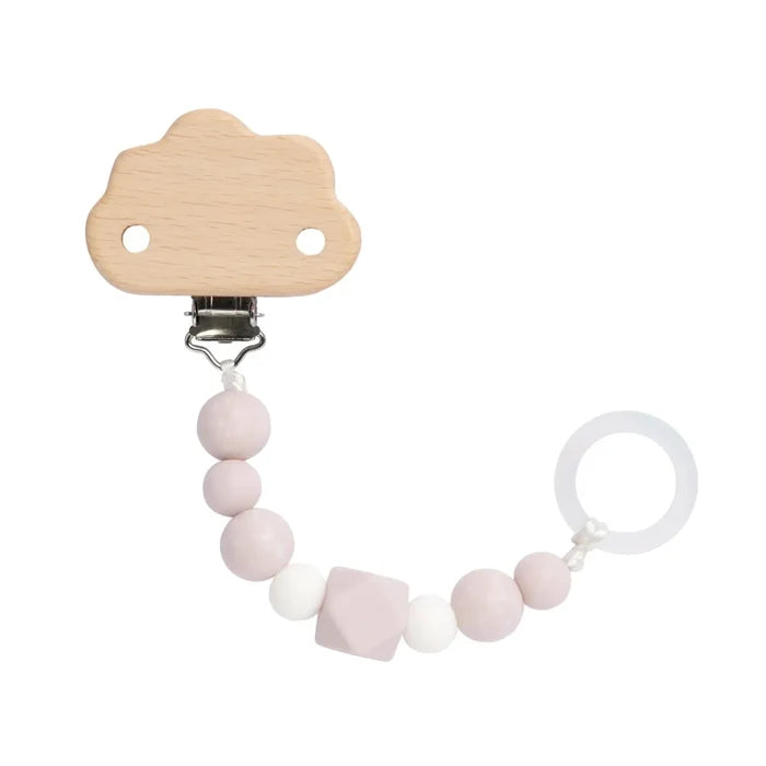 Lässig Wood & Silicone Soother Holder - Little Universe
