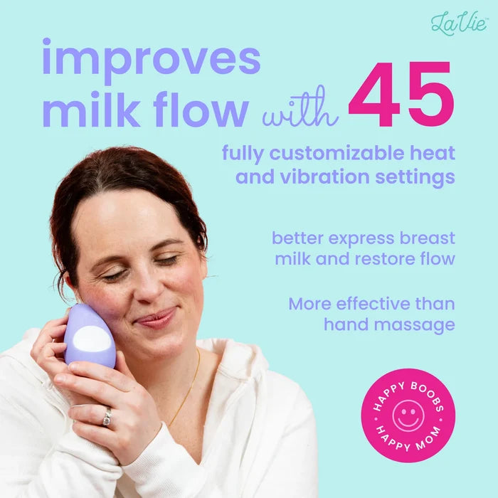 LaVie 3-in-1 Warming Lactation Massager (Periwinkle)