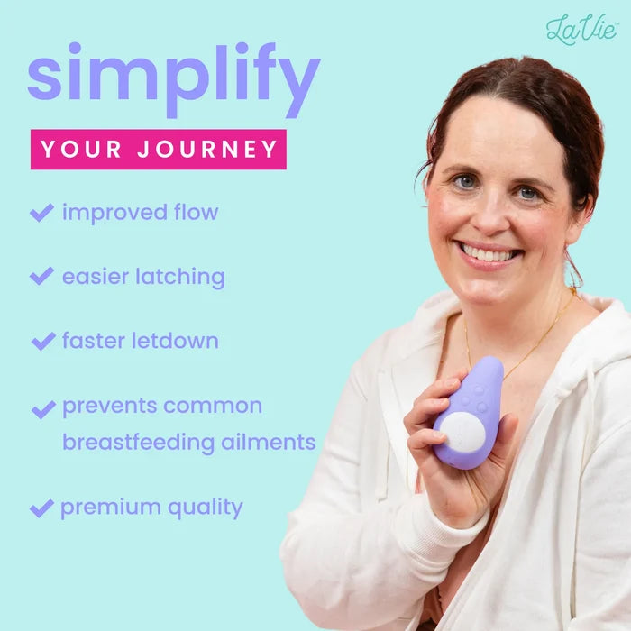 LaVie 3-in-1 Warming Lactation Massager (Periwinkle)