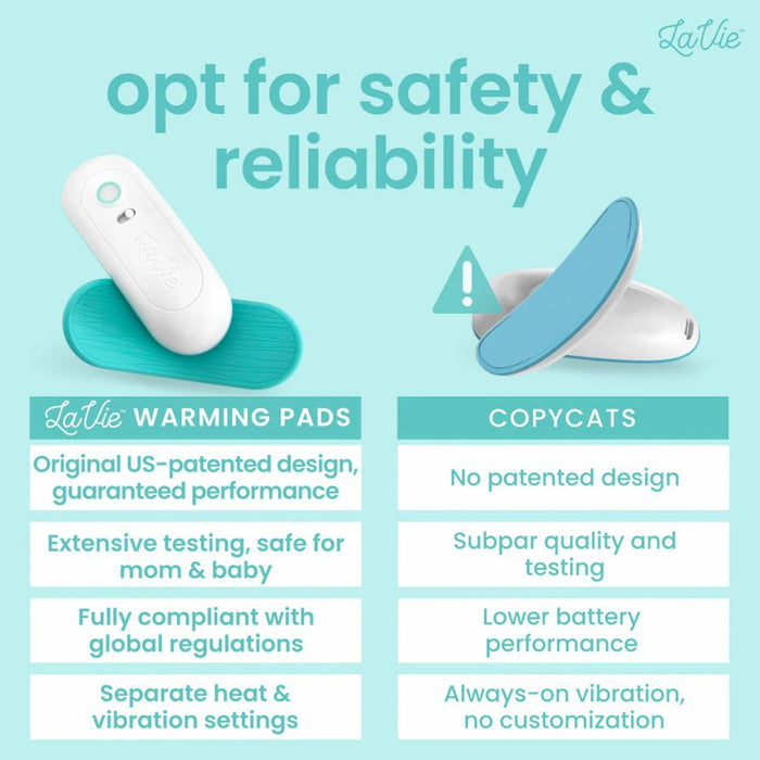 Lavie Warming Lactation Massager With Heat + Vibration Support For Improved Milk Flow, Clogged Ducts, Engorgement, Mastitis, Medical Grade