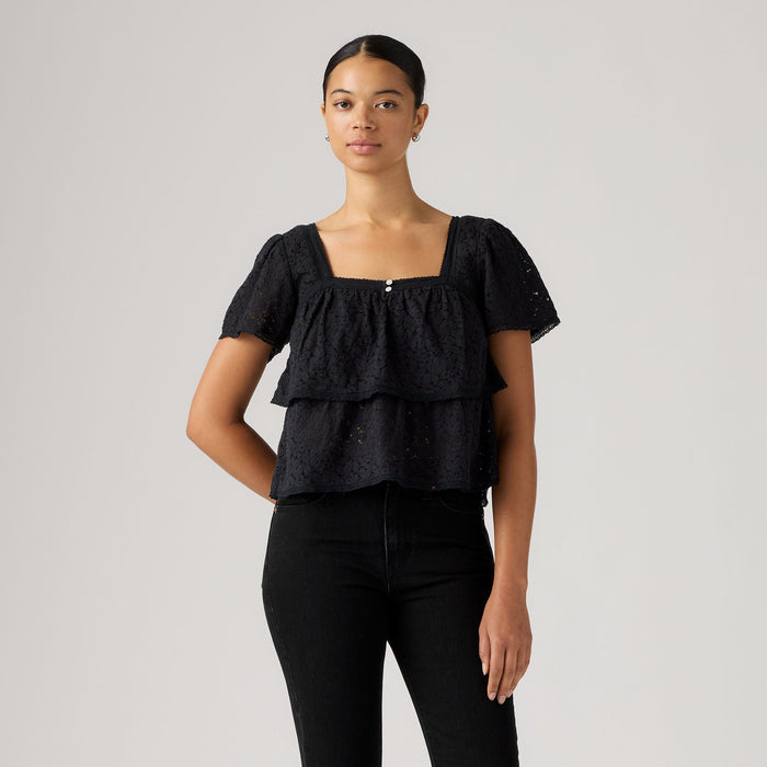 Levi's® Women's Dom Short-Sleeve Lace Blouse