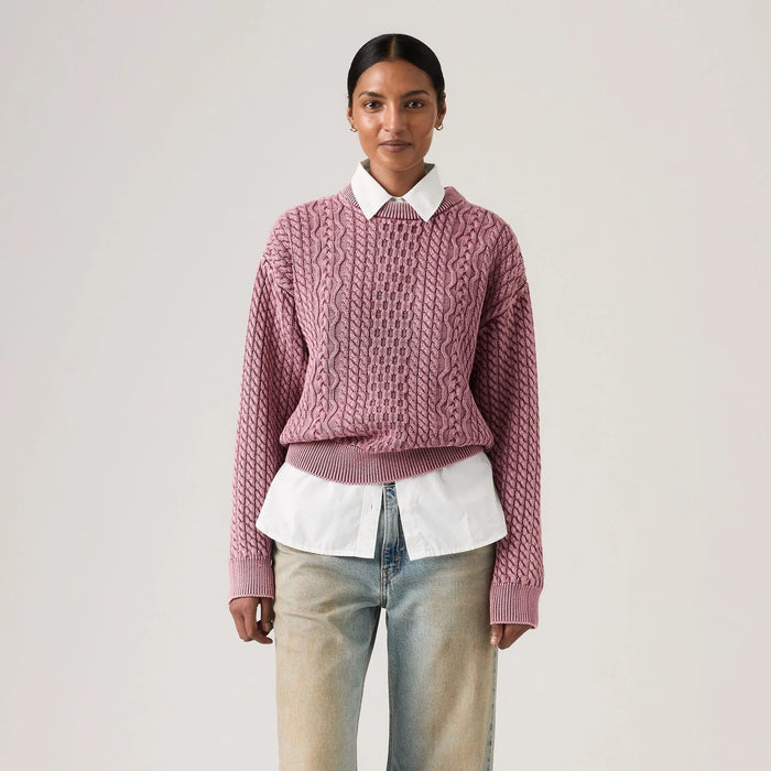 Levi's® Women's Leilah Cable Crewneck Sweater