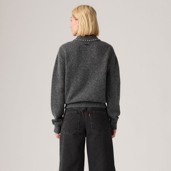 Levi's® Women's Rhinestone Collared Sweater