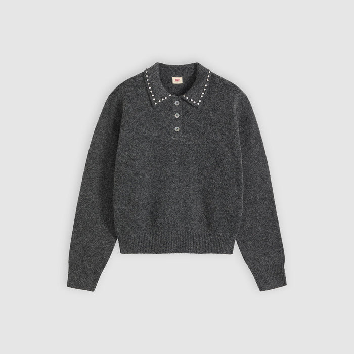 Levi's® Women's Rhinestone Collared Sweater