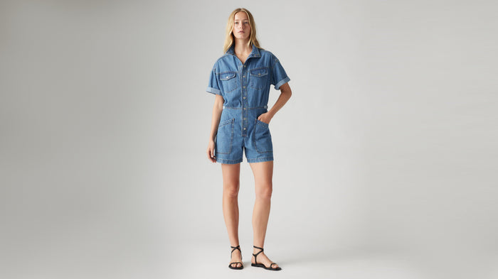 Levi's® Women's Short-Sleeve Surplus Romper
